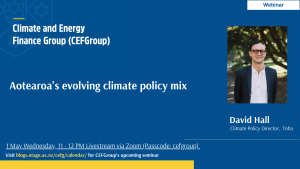 CEFGroup Webinars | David Hall [Climate Policy Director, Toha] @ Zoom [passcode: cefgroup]