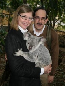 Linda Troost and Sayre Greenfield at Lone Pine Koala Sanctuary