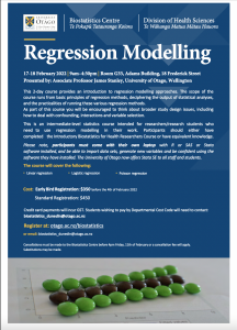 Biostatistics Centre: Regression Modelling @ Room G33, Adams Building,