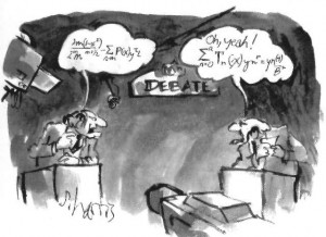 debate cartoon