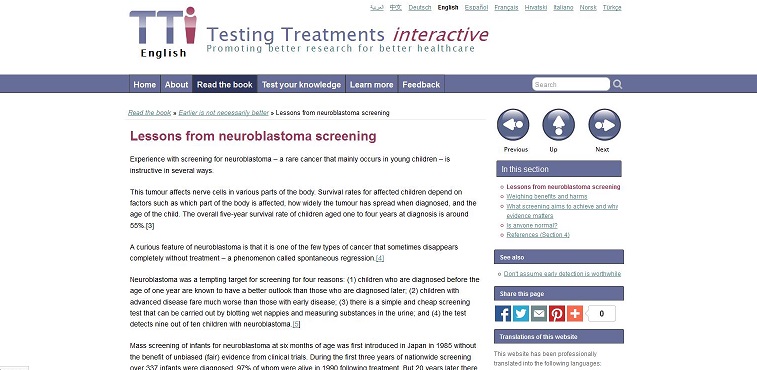 Testing Treatments interactive
